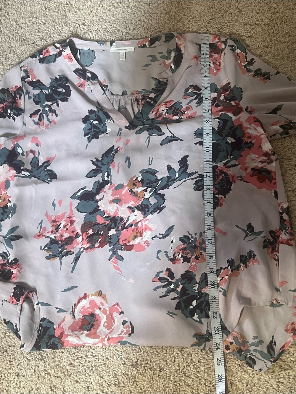 Maurices Pink & green Floral Blouse - Picture 4 of 5